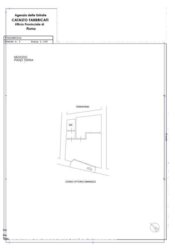 Foto 21 - Locale Commerciale Corso Vittorio Emanuele, Nemi - planimetria 1