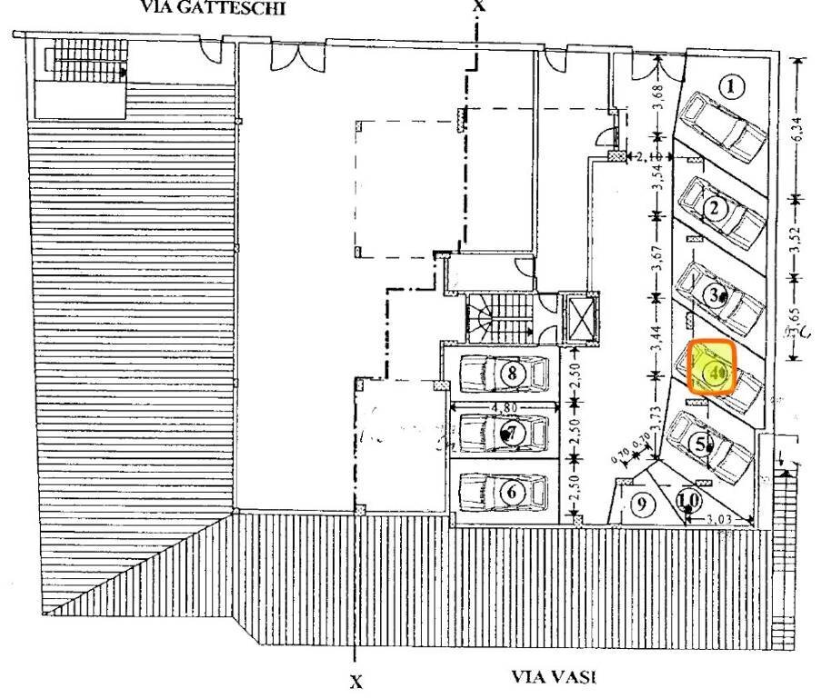 Planimetria - Box via Giuseppe Gatteschi, 52, Roma - photo 1