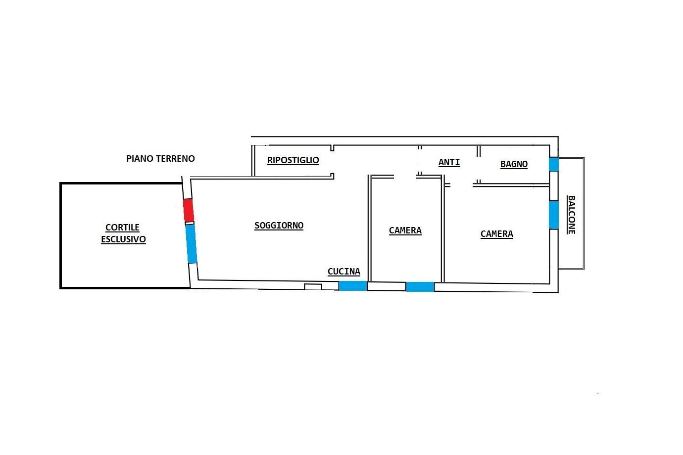 Appartamento via Andrea Costa, 8, Pianoro - planimetria 1