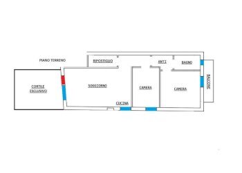 Planimetria - Three-room apartment via Andrea Costa, 8, Pianoro - photo 2