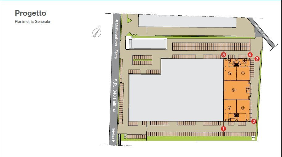 Shed strada Feltrina, 196, Treviso - floor plans 1