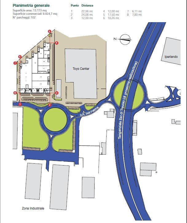 Shop strada Feltrina, 256, Treviso - floor plans 1