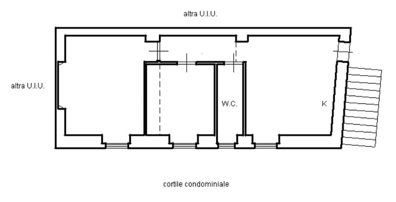 pln.pbl. - Appartamento via conte di carmagnola, Roma (zona Pigneto) - planimetria 1