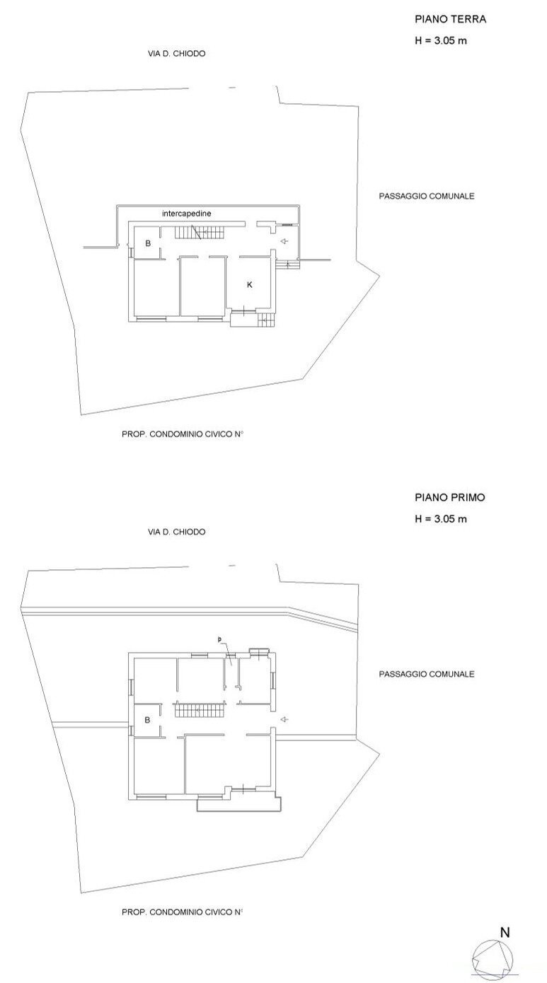 Villa via Domenico Chiodo, Genova (zona Castelletto) - planimetria 1