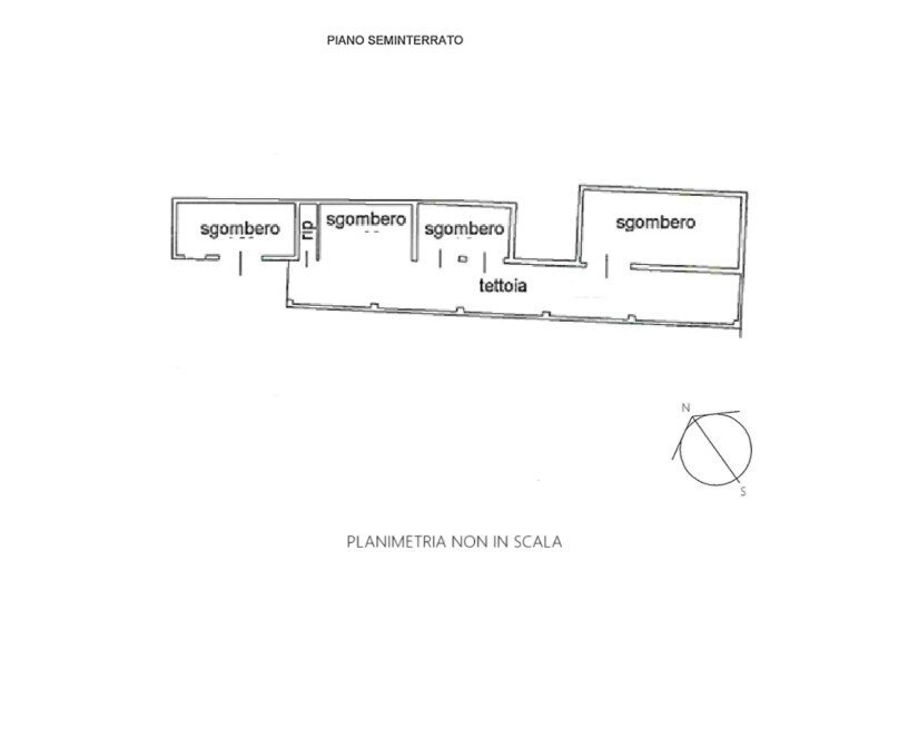 Rustico via Montà, Portacomaro - planimetria 1