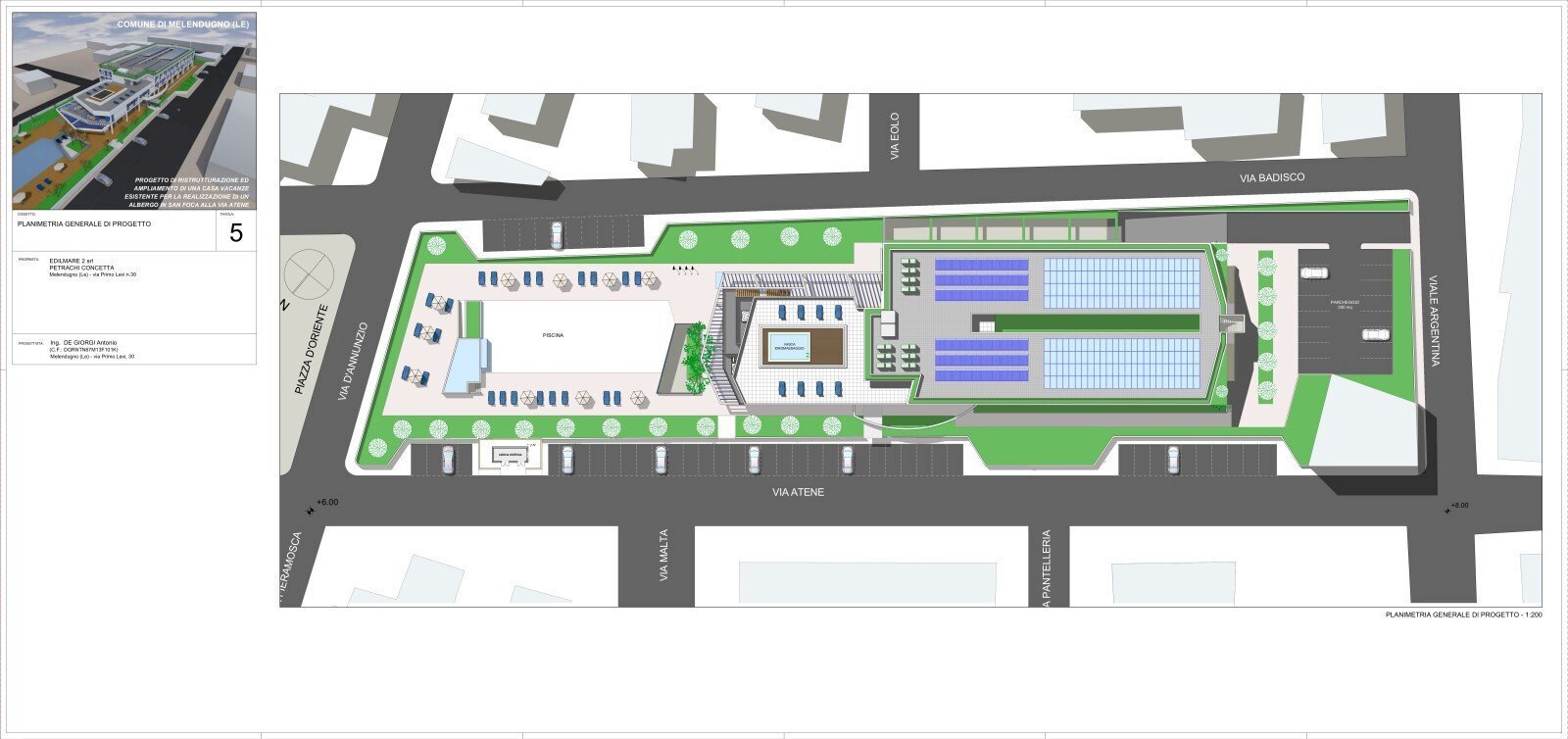 Building land via Atene in San Foca, Melendugno - floor plans 1