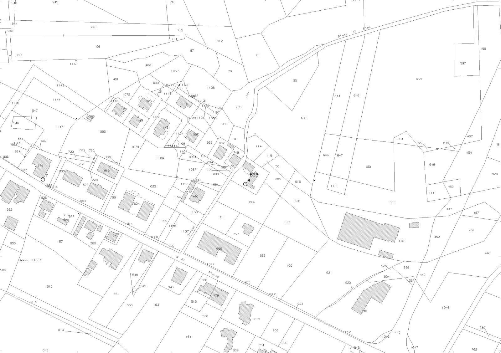 Terreno edificabile via Delle Masserie, Castiglione Messer Raimondo - planimetria 1
