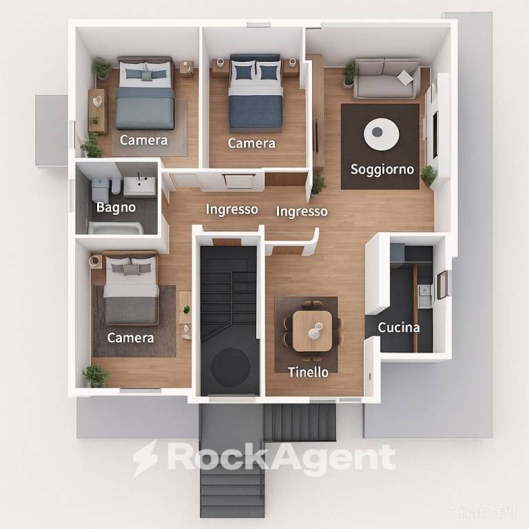 Planimetria - Appartamento via Archimede, 61, Sant'Egidio alla Vibrata - foto 2