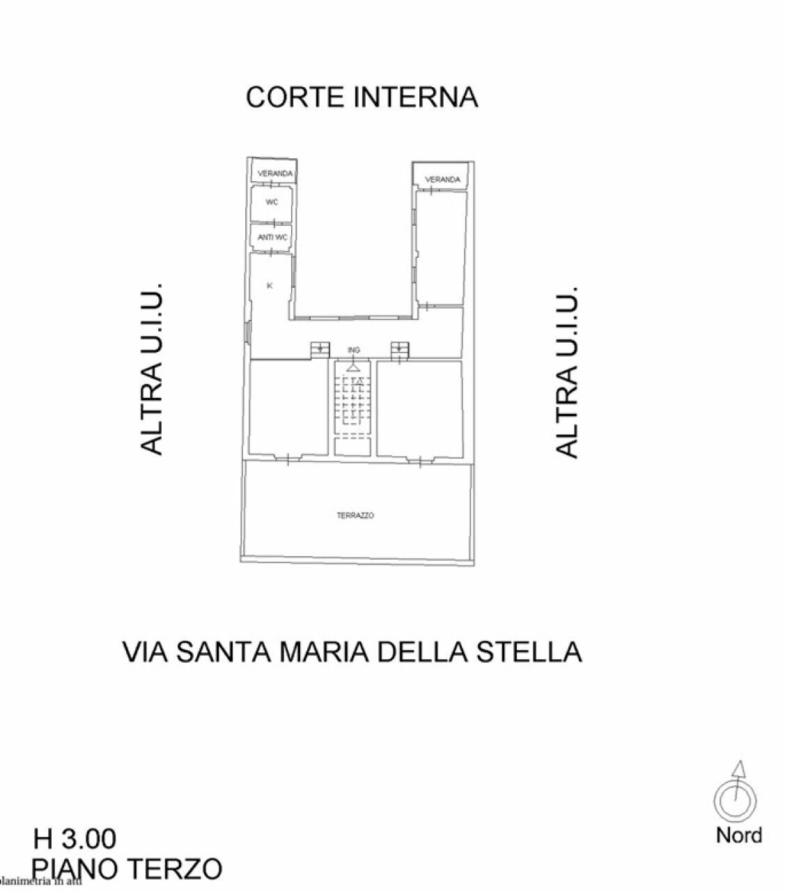 Attic via Santa Maria della Stella, 16b, Catania - floor plans 1