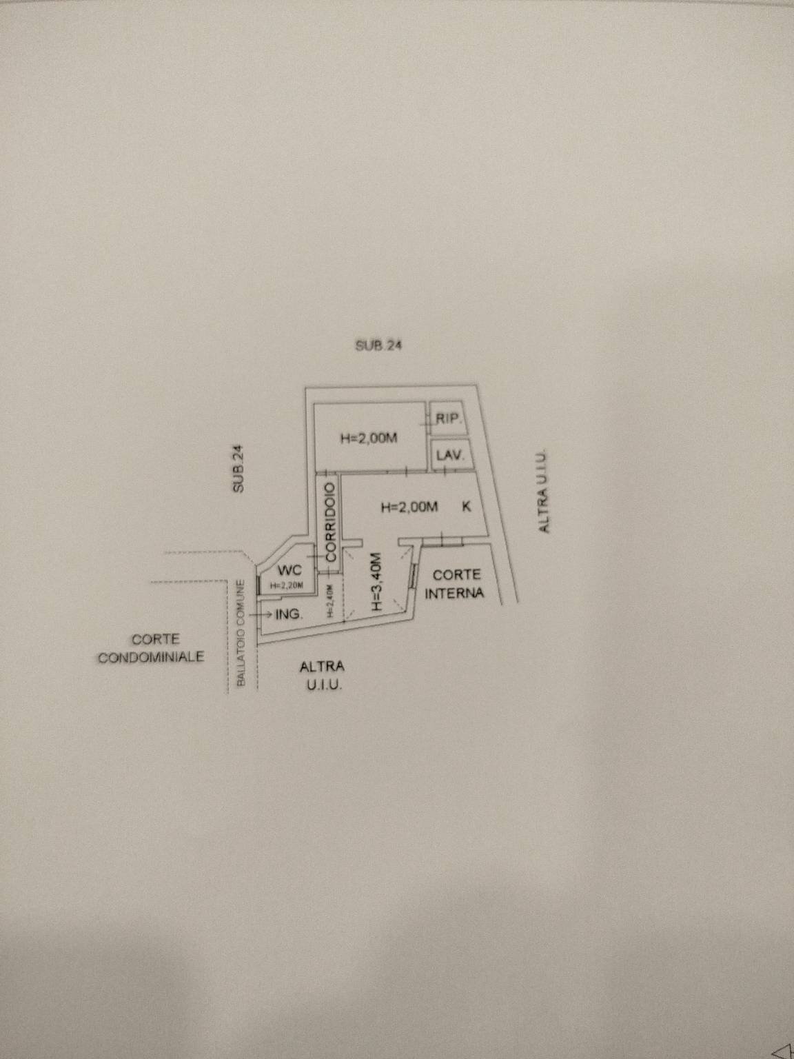 Two-room apartment via Gabriello Carnazza, 13, Catania - floor plans 1