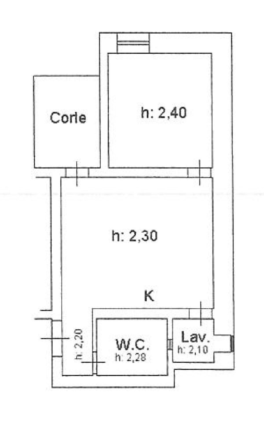 Two-room apartment via Vittorio Emanuele Orlando, 32, Catania - floor plans 1