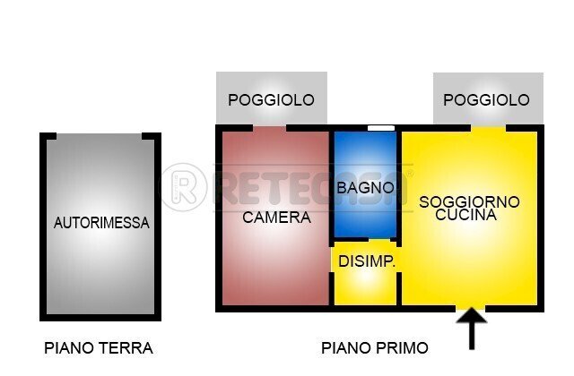 Trilocale Via Caffo 70, Bressanvido - planimetria 1