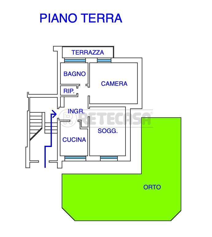 PLANIMETRIA - Four-room apartment Borgo San Mauro 216, Duino-Aurisina - floor plans 1