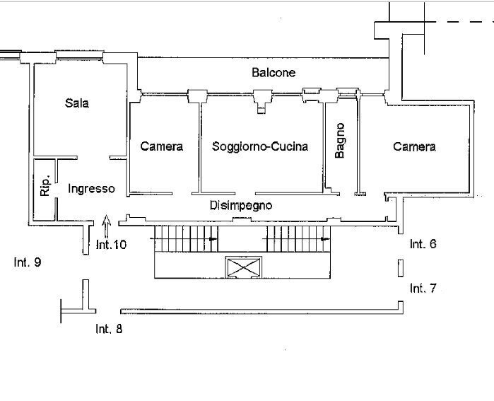 1.jpg - Apartment at auction Via La Spezia 4, Genova (neighborhood Sampierdarena) - floor plans 1
