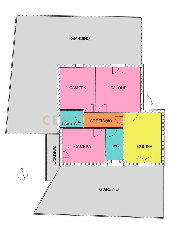 Piantina San Gregorio.jpeg - Porzione di casa Viale Europa 122, San Gregorio di Catania - foto 1