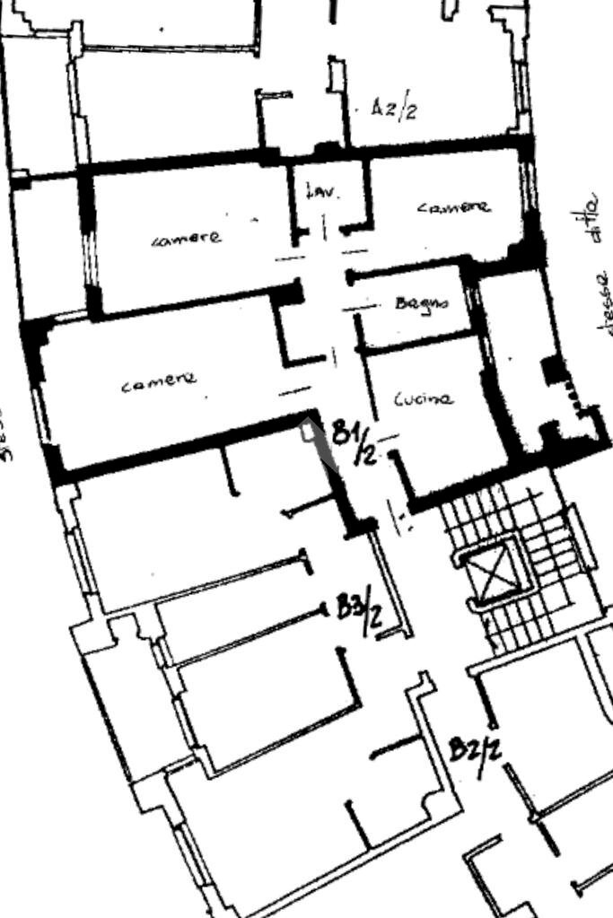 Four-room apartment Borgaro Via Risorgimento, Borgaro Torinese - floor plans 1