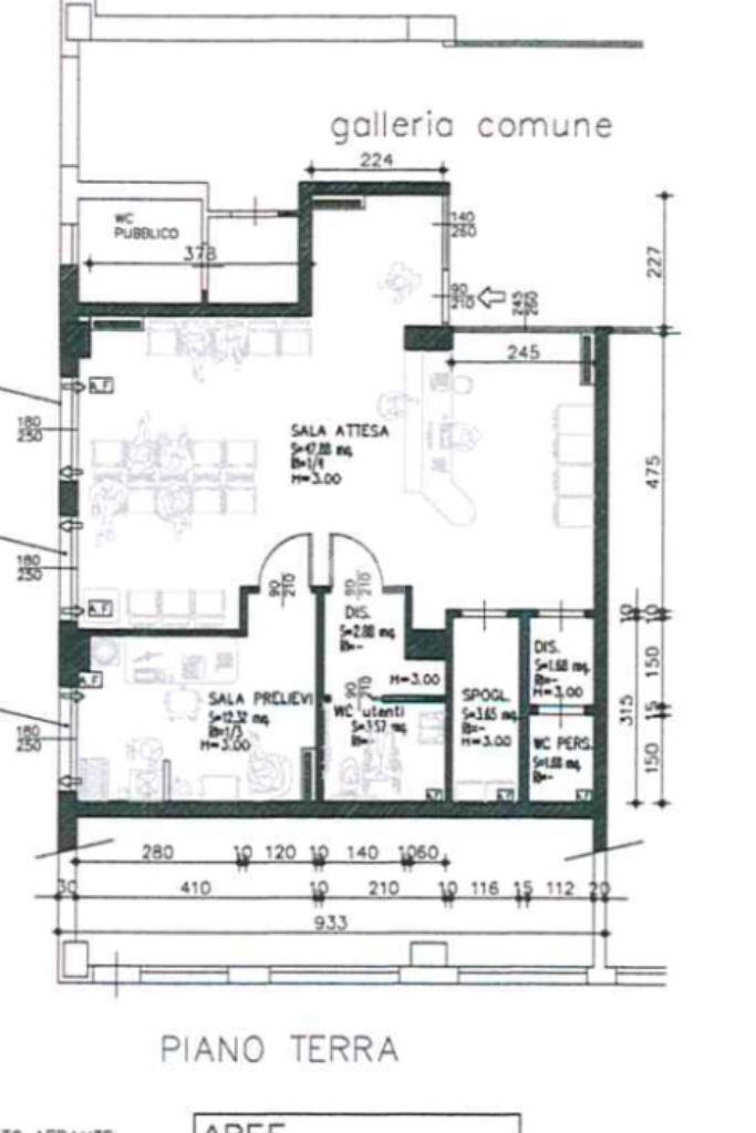 Ufficio via Borri, Bagnolo in Piano - planimetria 1