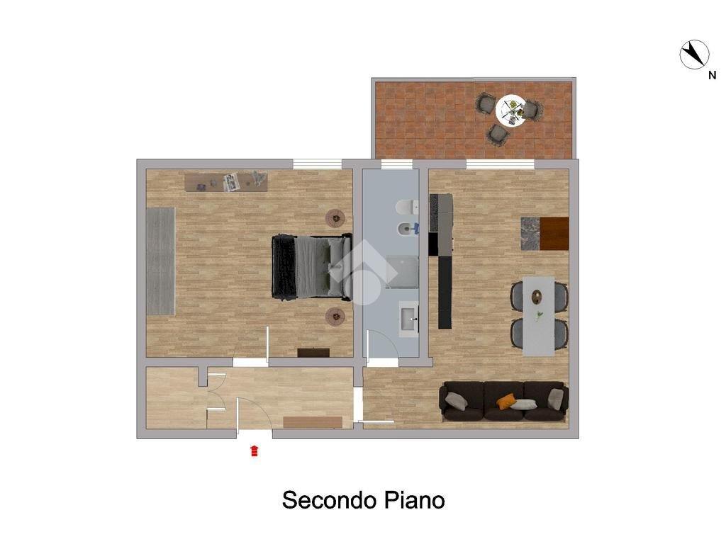 Bilocale Via Santo Stevi Inferiore, Santo Stefano al Mare - planimetria 1