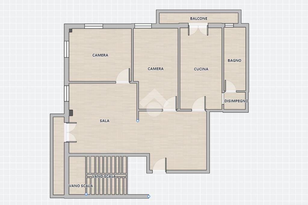 Quadrilocale Via Amerigo Vespucci, Genova (zona Pegli) - planimetria 1