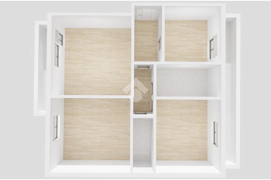 Trilocale Viale Lagomaggio, Rimini - planimetria 1