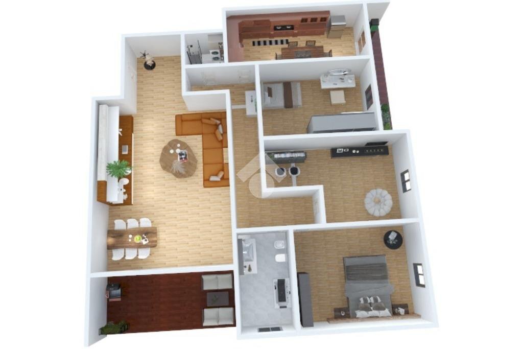 Four-room apartment Via delle Camelie, Cusano Milanino - floor plans 1