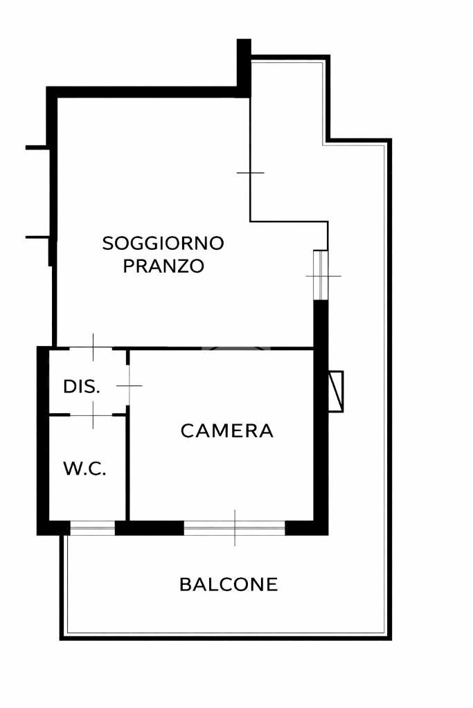 Bilocale Viale Bainsizza, Rimini - planimetria 1