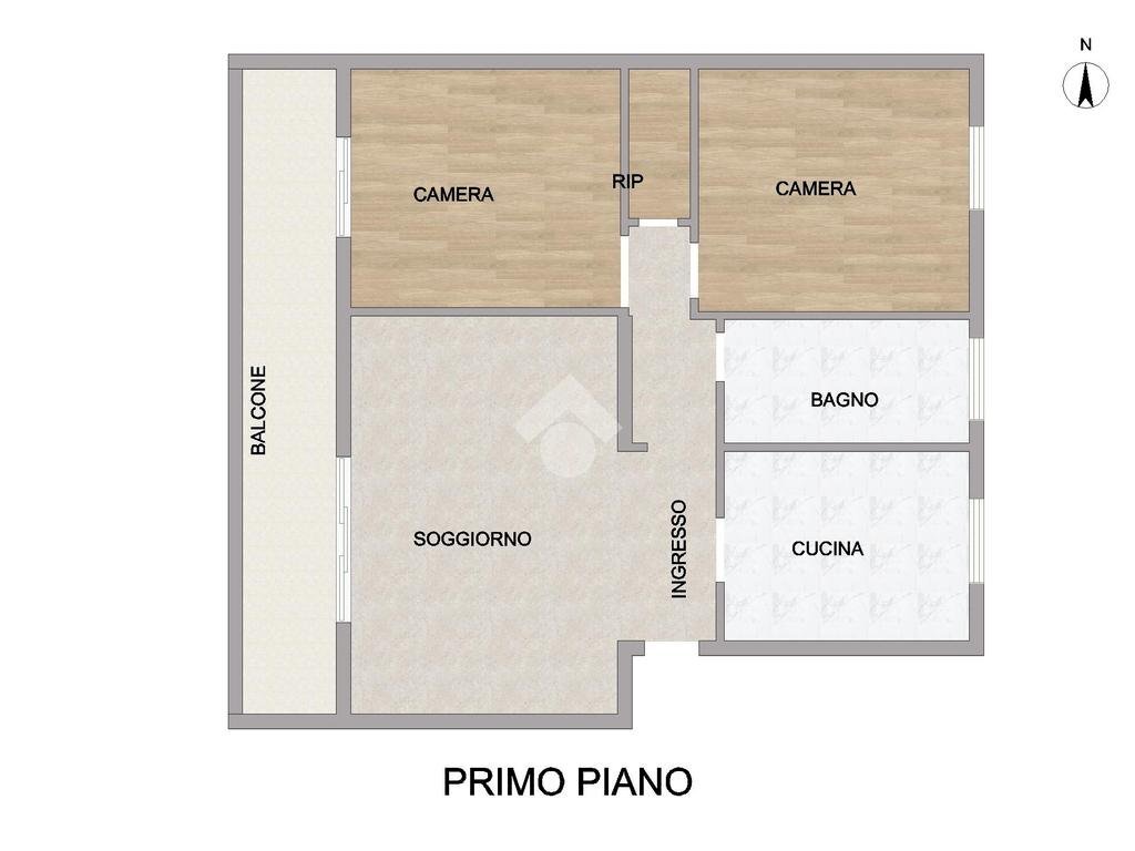 Trilocale Via Luigi Spagni, Reggio nell'Emilia - planimetria 1