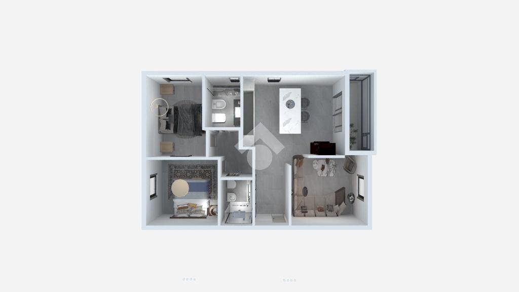 Four-room apartment Via San Vito, Santarcangelo di Romagna - floor plans 1