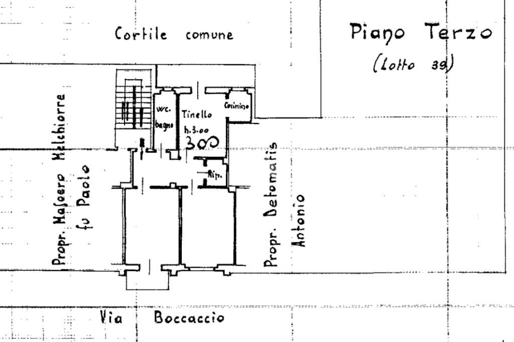 Trilocale Via Giovanni Boccaccio, Torino (zona Madonna del Pilone) - planimetria 1