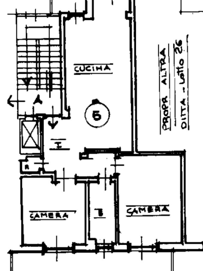 Trilocale Corso Bernardino Telesio, Torino (zona Parella) - planimetria 1