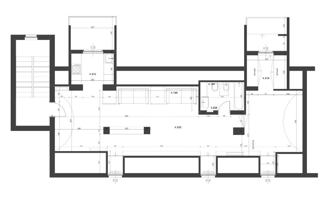 Two-room apartment Via Don Alfredo Marcoz, Asti - floor plans 1