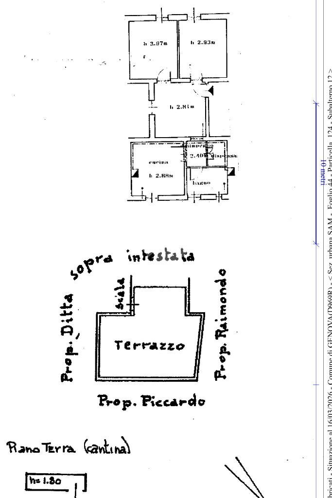 Appartamento Via Angelo Scaniglia, Genova (zona Sampierdarena) - planimetria 1