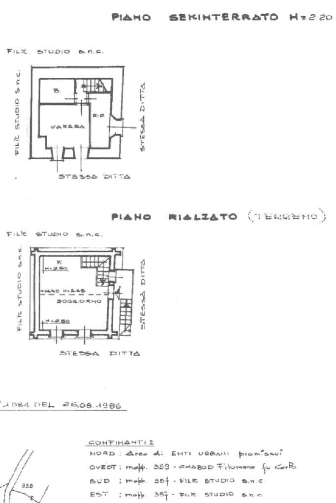 Casa indipendente Frazione Tignet, Valsavarenche - planimetria 1
