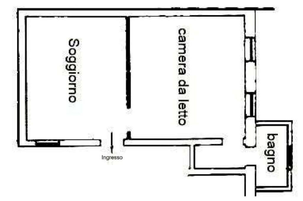 Two-room apartment Via roma, Gaggiano - floor plans 1