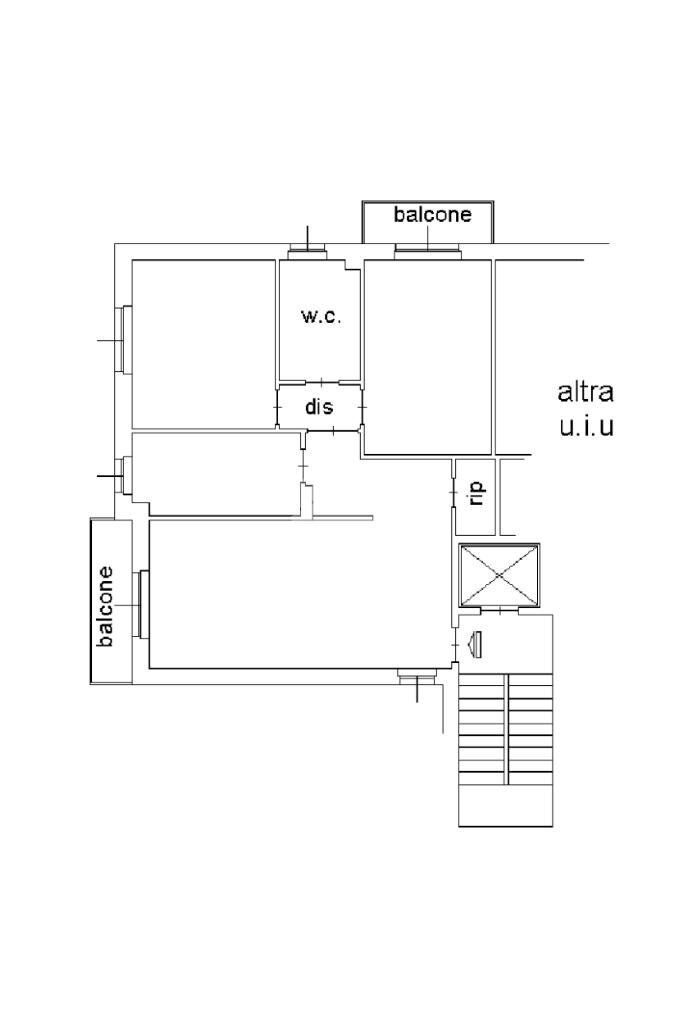 Three-room apartment Via Bruno Buozzi, Cormano - floor plans 1