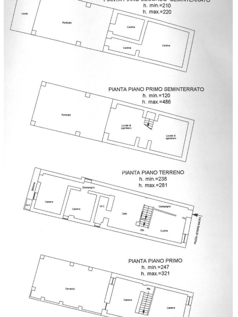 Casa semi indipendente Piazza cesare Balbo, Camerano Casasco - planimetria 1