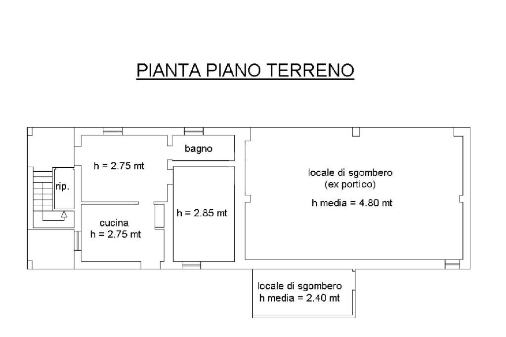Casa indipendente Regione Pedaggio Sottano, Centallo - planimetria 1