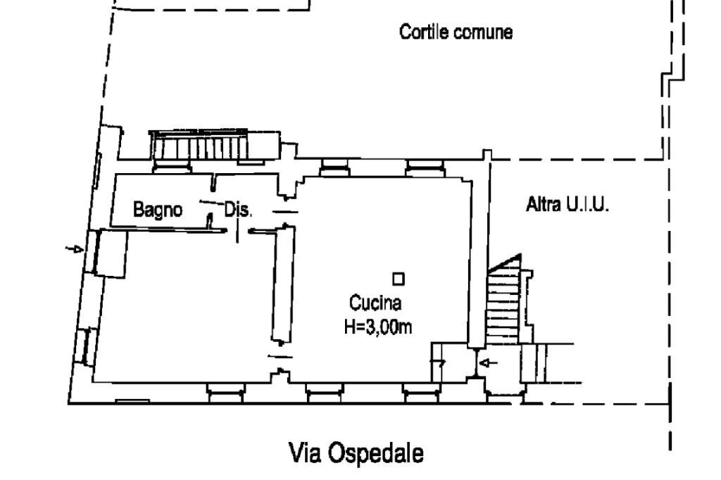 Two-room apartment Via Dell'Ospedale, Fossano - floor plans 1