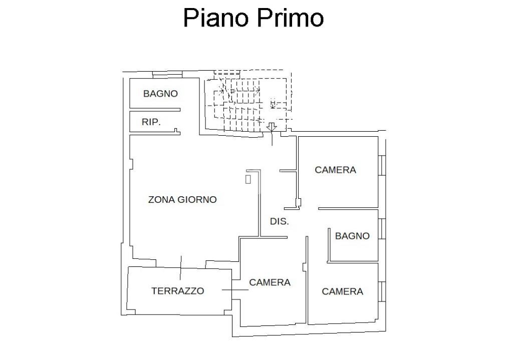 Quadrilocale Via falicetto, Verzuolo - planimetria 1
