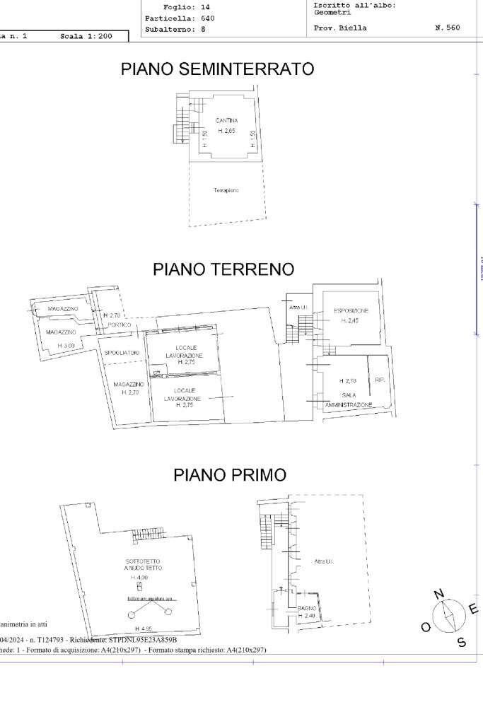 Rustico Frazione Mombello, Masserano - planimetria 1
