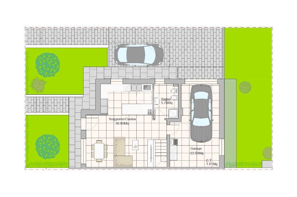 Terraced Villa Via Don G. Puglisi, Scandiano - floor plans 1