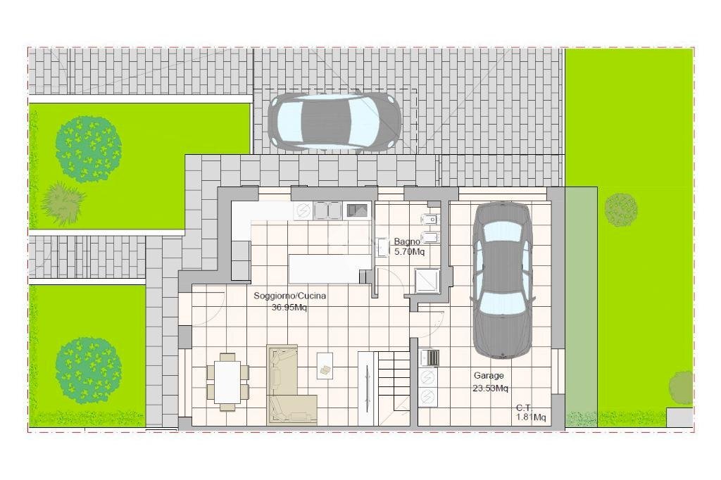 Terraced Villa Via Don G. Puglisi, Scandiano - floor plans 1