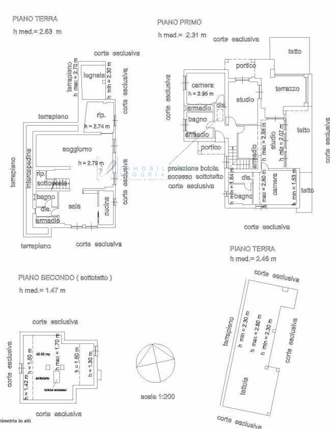 Foto 39 - Villa Regione Bauso, Garlenda - planimetria 1