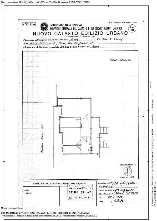 Foto 29 - Trilocale Via Mare Di Bering
 
20, Roma - planimetria 1