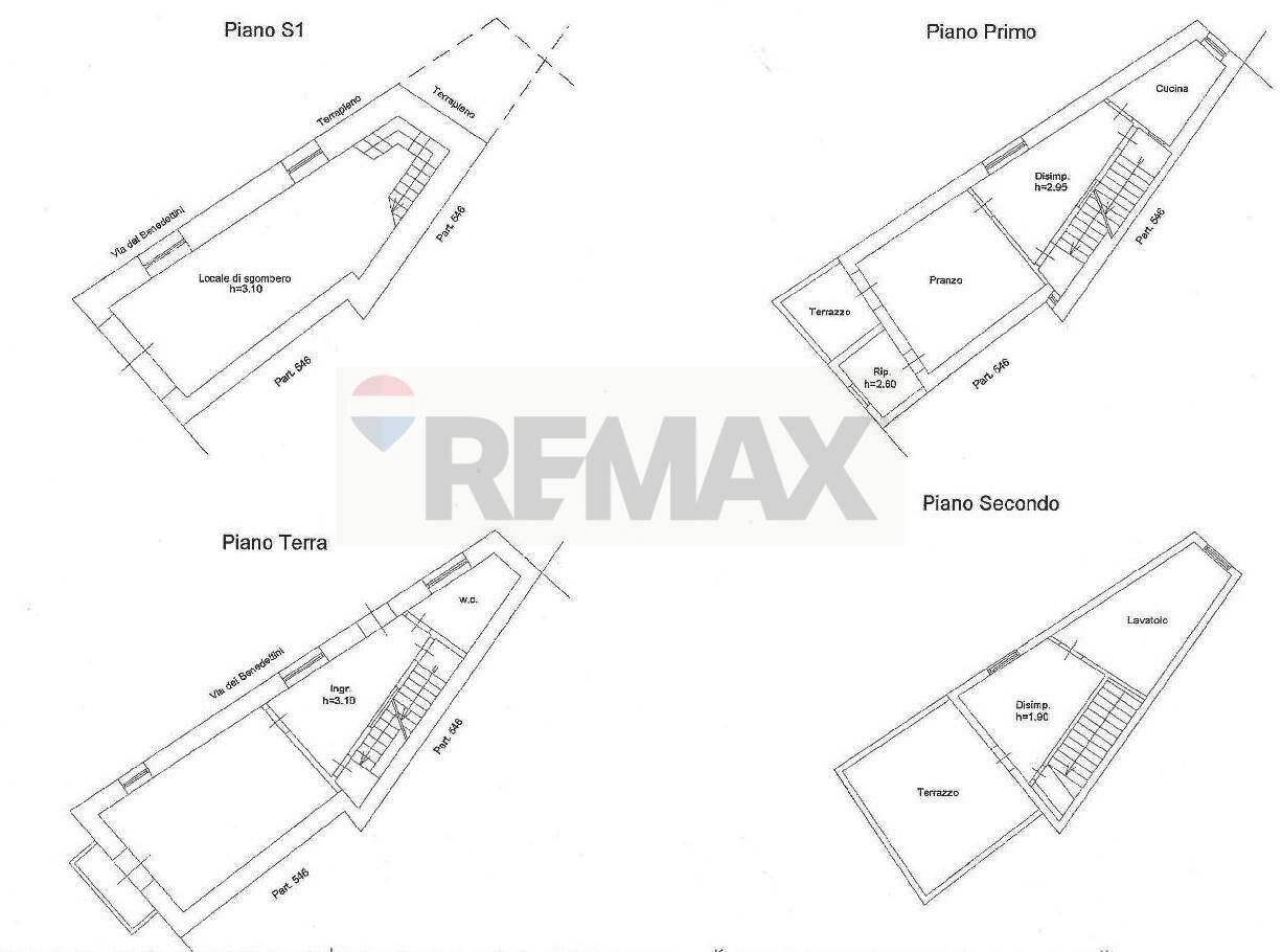 Pianta 2D - Casa semi indipendente Via Vittorio Emanuele II
 
21, Rometta - planimetria 1