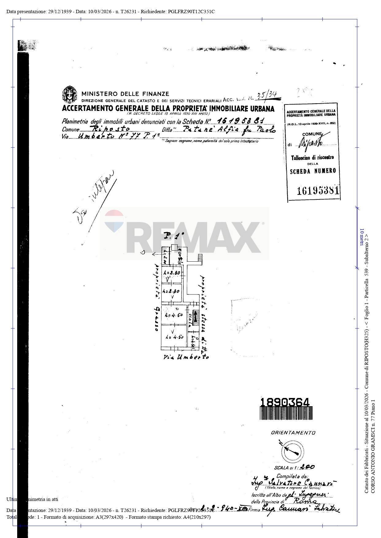 Pianta 2D - Independent house Via Antonio Gramsci
 
75/77/79, Riposto - floor plans 1
