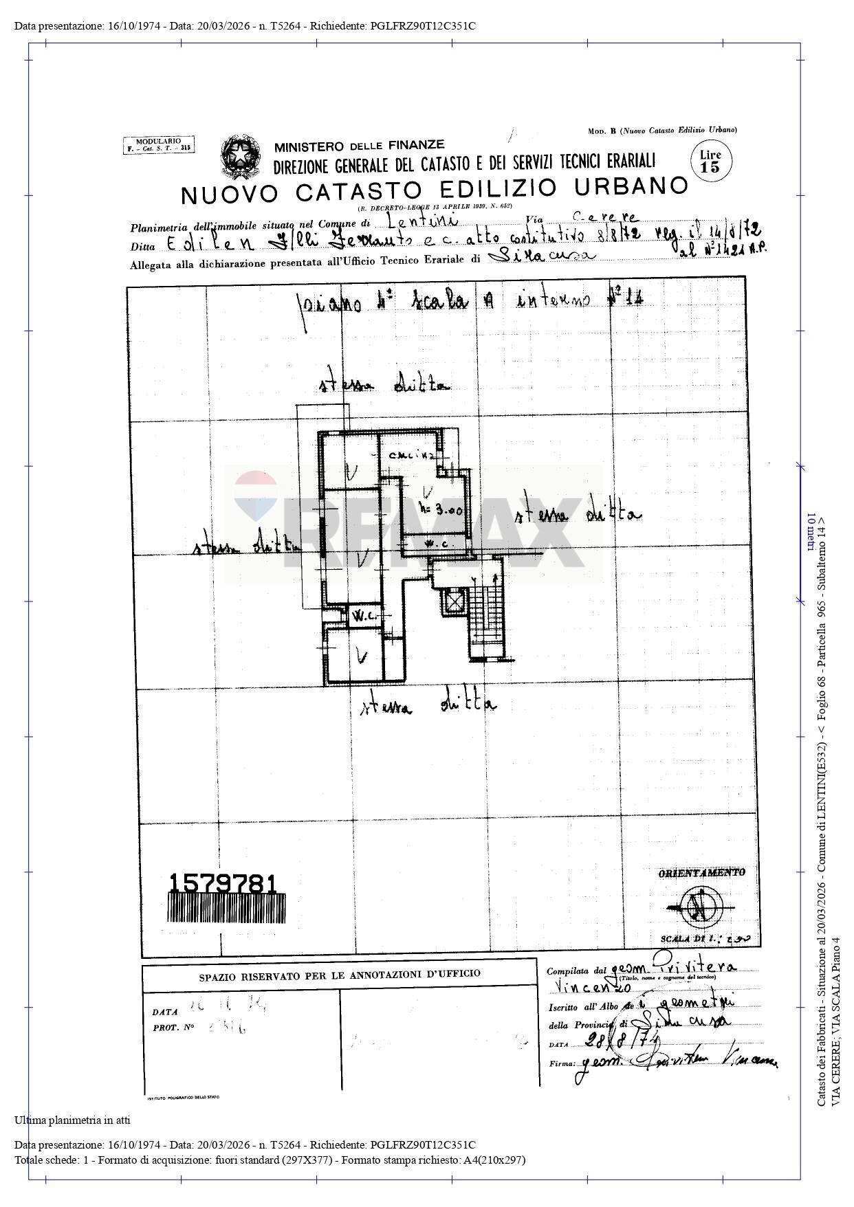 Pianta 2D - Apartment VIA CERERE
 
4, Lentini - floor plans 1