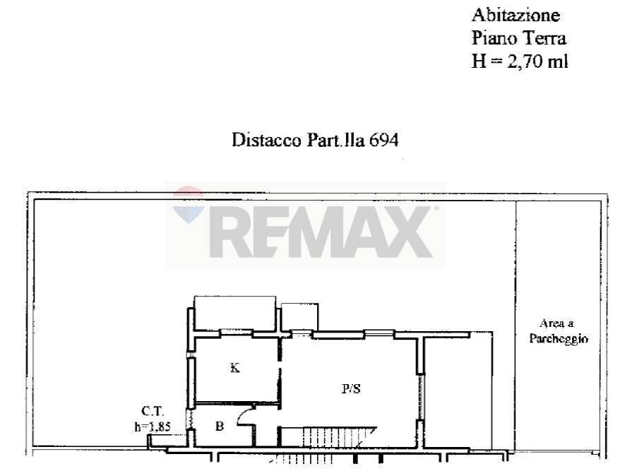 Pianta 2D - Casa semi indipendente Anzio - planimetria 1