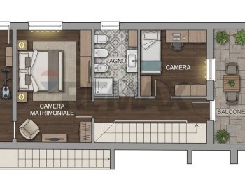 Pianta 2D - Casa semi indipendente Anzio - foto 77