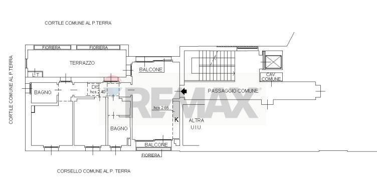Pianta 2D - Trilocale Via Delle Forze Armate
 
195, Milano - planimetria 1